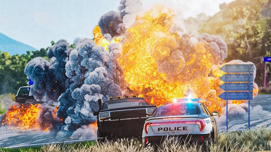 ЭКСТРЕМАЛЬНАЯ ПОГОНЯ И СЕКРЕТНАЯ МИССИЯ (Первая серия) - BeamNG Drive смотреть онлайн