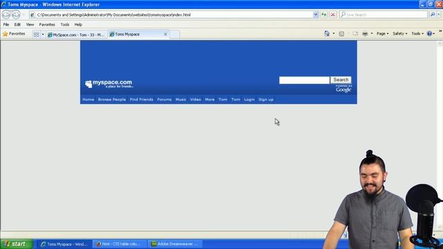 Throwback Thursday 😎 - Re-Create Tom's Myspace Page from 2009 with Dreamweaver on Windows XP смотреть онлайн