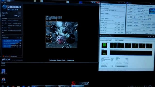 Sandy Bridge-E i7 3930K ( 6cores / 6threads ) Cinebench 11.5 - stock clock смотреть онлайн