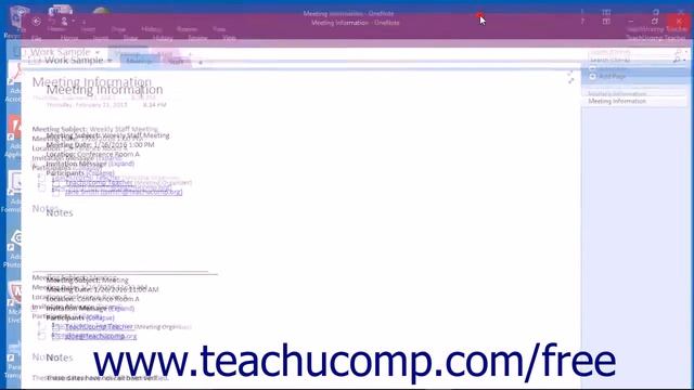OneNote 2016 Tutorial The Title Bar Microsoft Training смотреть онлайн