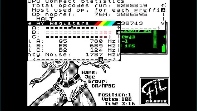 ZEsarUX emulator - Testing windows in background смотреть онлайн