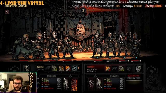 STUN vs MELEE Vestal | Darkest 1 | Butcher's Circus | Darkest Dungeon смотреть онлайн
