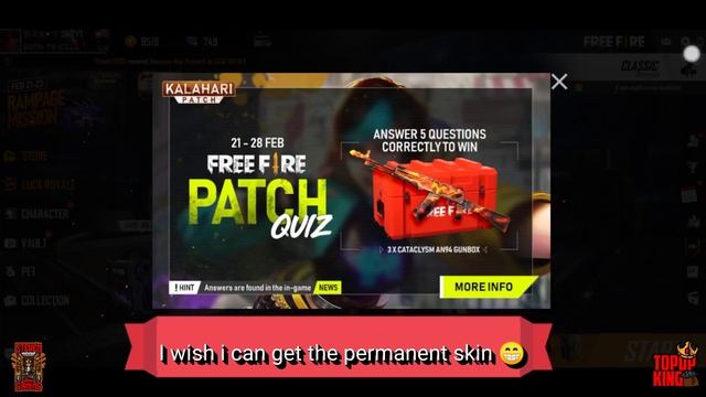 Kalahari Patch Quiz All Correct Answers Revealed / Free Cataclysm AN94 Gunbox Skin смотреть онлайн