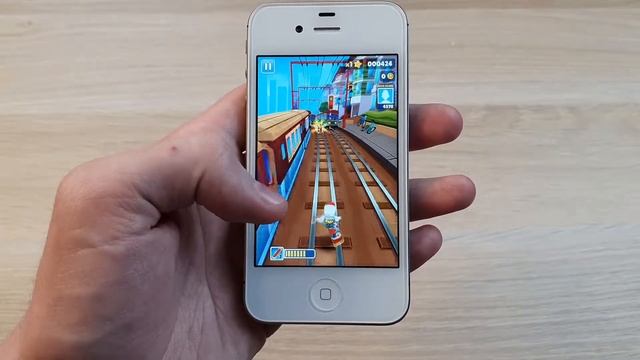 IPHONE 4S SUBWAY SURFERS GAMING TEST смотреть онлайн