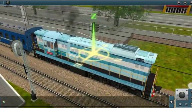 Чмэ-3 из чистой компании BLB, сцеп вагонов и маневры (trainz Android)