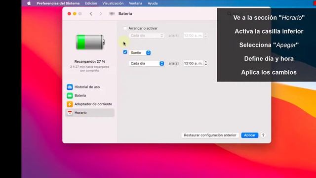 ✅ APAGAR o ENCENDER MAC AUTOMATICAMENTE 🕑 PROGRAMAR APAGADO o ENCENDIDO MAC OS смотреть онлайн