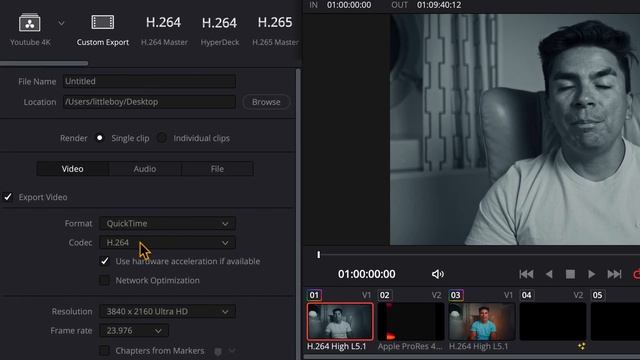 The BEST Export Settings for Youtube in Davinci Resolve 2024 смотреть онлайн