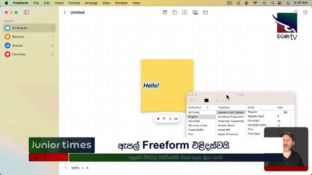 Apple freeform ගැන සිංහලෙන් | Sinhala Review смотреть онлайн
