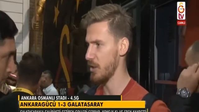 Ankaragücü 1-3 Galatasaray maç sonu Serdar Aziz röportajı GS TV 10 Ağustos 2018 смотреть онлайн