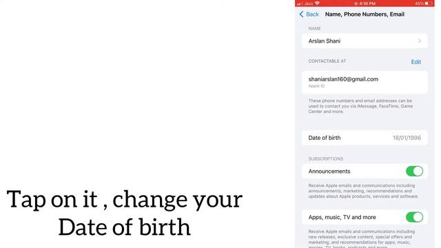 How to change date of birth on apple id✅ (change your age iCloud id) смотреть онлайн