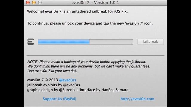 Jailbreak Untethered iOS 7.0 - 7.1.2 iPhone 4; 4S; 5; 5C; 5S; iPad 2; 3; 4 смотреть онлайн