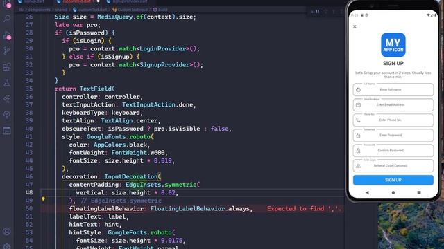 Android App Development Series Part 3 | Signup Screen UI | Flutter | #OttomanCoder смотреть онлайн