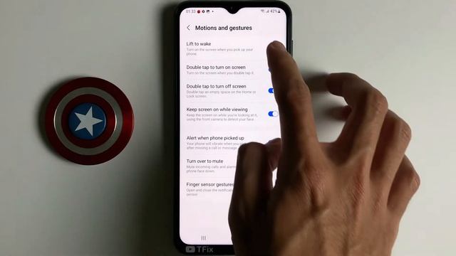 Lift to wake on Samsung A23 Android 12 One UI 4.1 смотреть онлайн