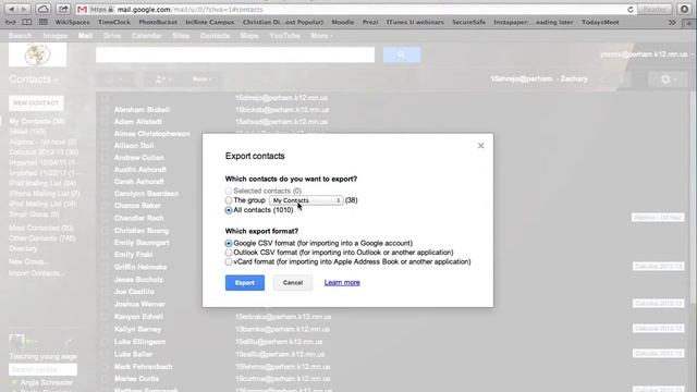 Exporting Contacts to Apple Mail Client смотреть онлайн