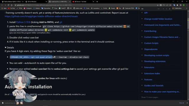 CARA INSTAL STABLE DIFFUSION DI PC LAPTOP ❗❗❗ (KHUSUS GPU AMD) смотреть онлайн
