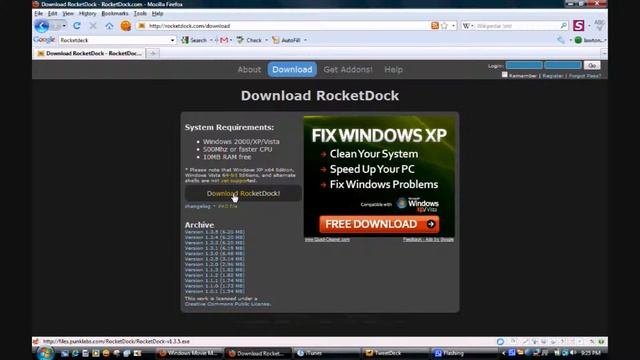 RocketDock - Sidebar for Windows смотреть онлайн