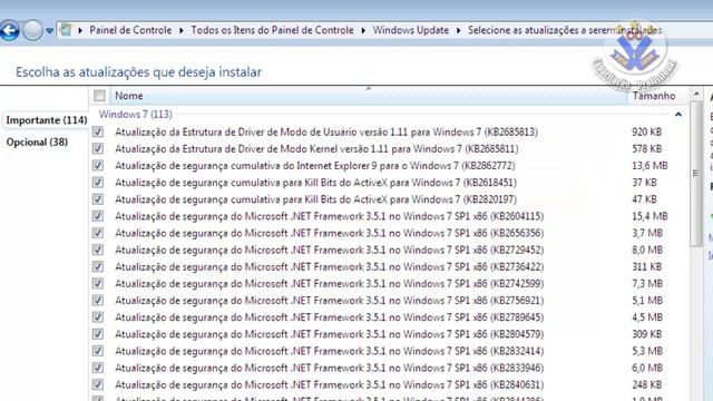 Manutenção de Computador - Dica nº 23 - Baixar e instalar as ATUALIZAÇÕES do WINDOWS 7 смотреть онлайн