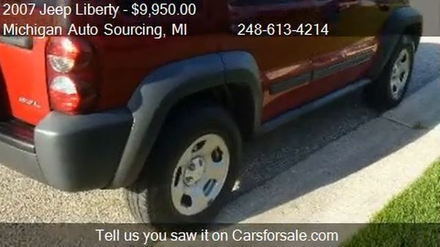 2007 Jeep Liberty Sport 4WD - for sale in Commerce Township, смотреть онлайн