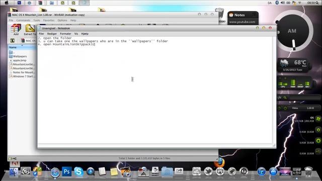 How To Make Windows 7 Look Exactly Like Mac OS X Mountain Lion смотреть онлайн