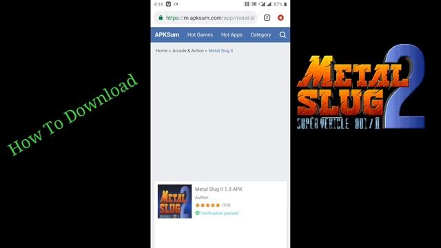 how to download metal slug 2 in android смотреть онлайн