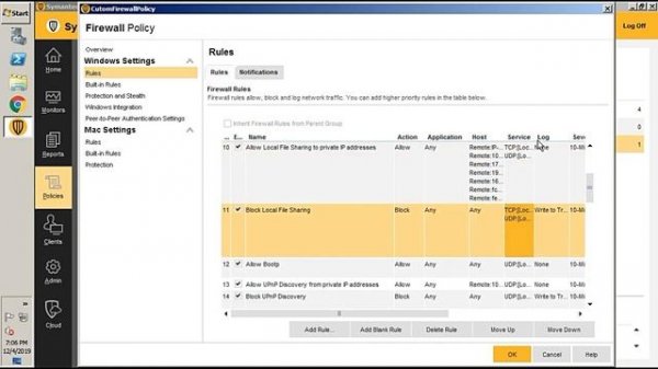 Symantec Firewall Policy | Symantec Endpoint Protection