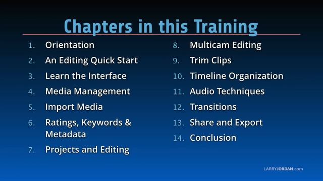 Larry Jordan Training: Complete Course for Apple Final Cut Pro X 10.4 смотреть онлайн