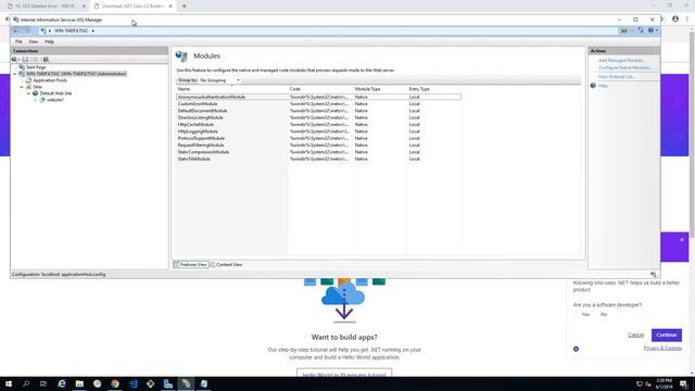 How to deploy ASP.NET Core on IIS смотреть онлайн
