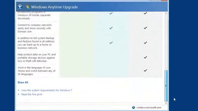 Windows Anytime Upgrade.wmv смотреть онлайн