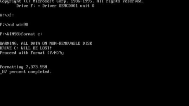 Win98 Formatting смотреть онлайн