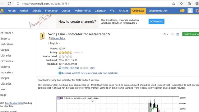 How to download an indicator in Metatrader 5 (MT5) смотреть онлайн