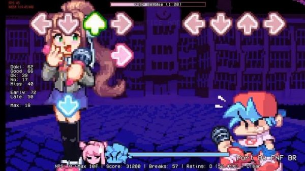 (Your Demise Gameplay) FNF - Doki Doki Takeover Plus Android Port (Optimized)