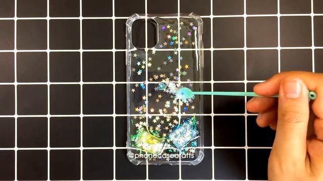 DIY RESIN PHONE CASE TUTORIAL - Hologram Heart Phone Case for iPhone 11 very Easy смотреть онлайн