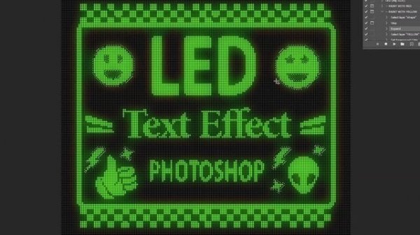 LED Effect Photoshop Tutorial 💡🎨