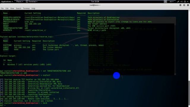 واخيرا كشف التغرة التي يستغلها فايروس الفدية #WannaCry على kali linux смотреть онлайн