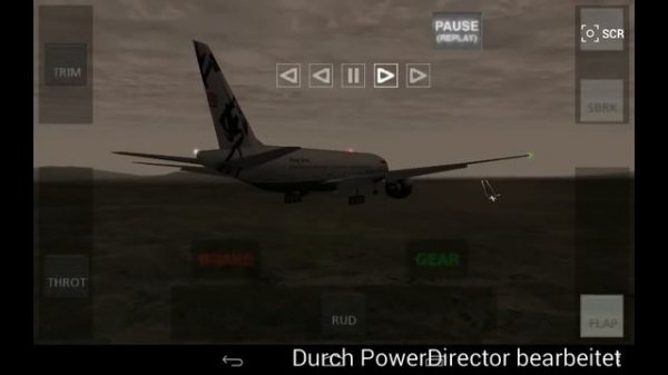 X-Plane 9 android Boeing 777 crosswind landings.
