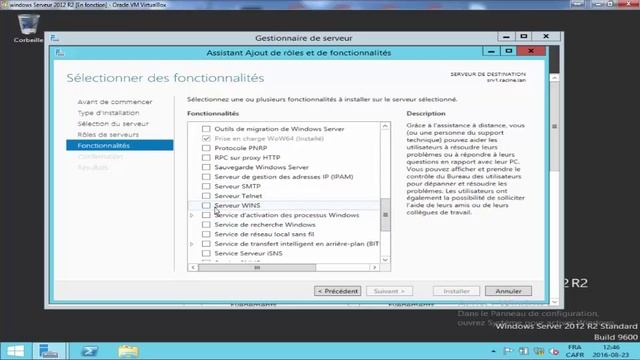 Configuration serveur 2012 R2 Activer le serveur WINS смотреть онлайн