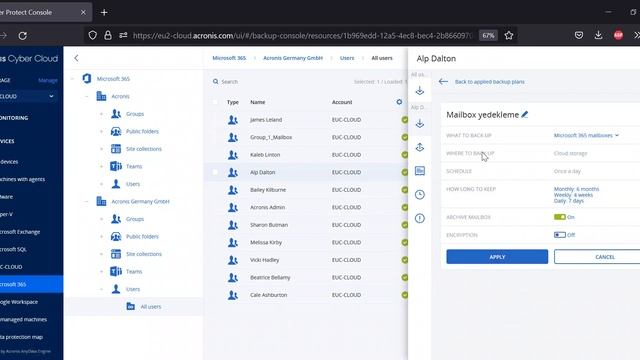Acronis Cyber Protect Cloud ile Microsoft 365 yedekleme ve kurtarma işlemleri смотреть онлайн