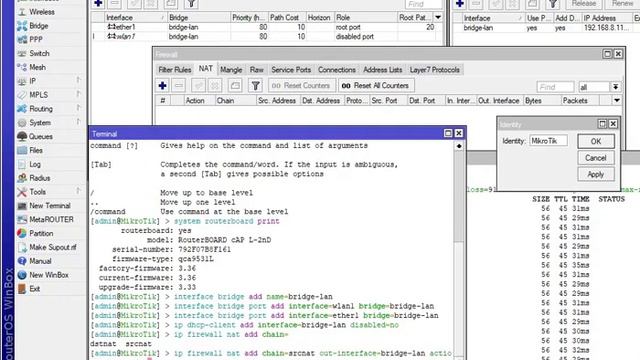 MikroTik using command line interface смотреть онлайн
