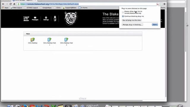 Connecting to Citrix Remote blakeschool org on a Mac using Chrome смотреть онлайн