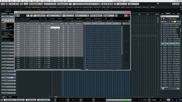 Using Cubase Event List смотреть онлайн