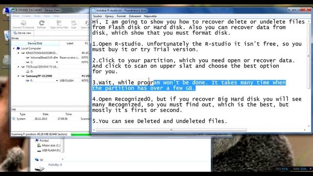 How to recover data from disk by R-studio смотреть онлайн