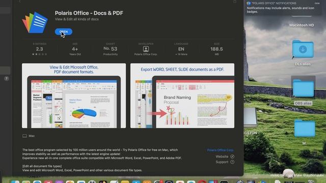 Polaris Office Docs & PDF MAC App Store - Basic Overview смотреть онлайн
