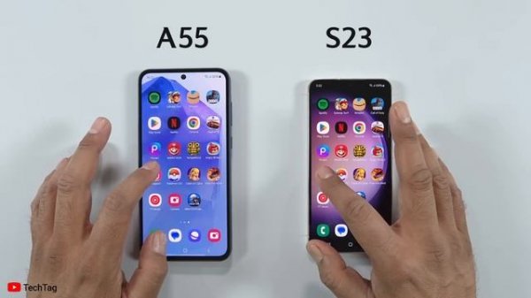 Samsung A55 vs S23 - SPEED TEST