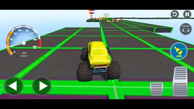 Big Monster Truck Stunt Racing Game: Monster Truck Stunt Games - Android Gameplay смотреть онлайн