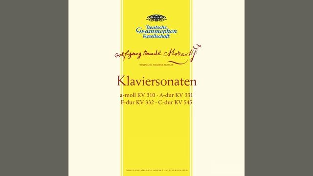 Mozart: Piano Sonata No. 11 In A, K.331 -
