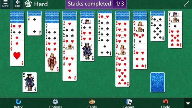 Microsoft Solitaire Collection: Spider - Hard - October 1, 2022 смотреть онлайн