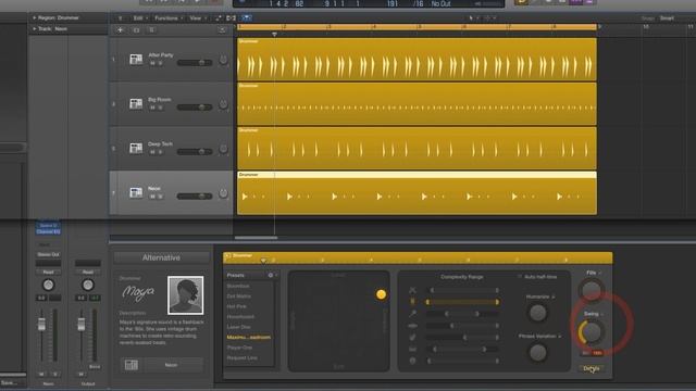 Logic Pro X Electronic Drummer tracks tutorial 8/10 смотреть онлайн