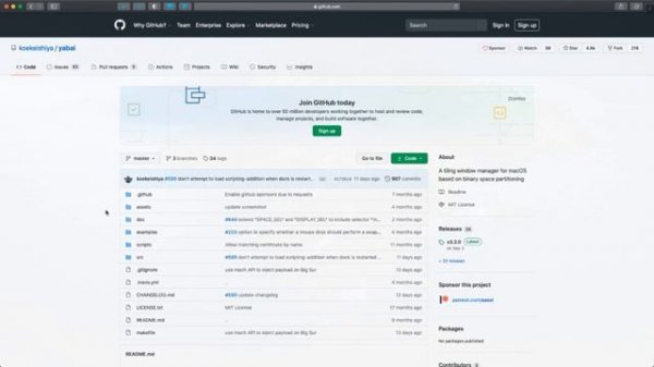 Yabai: MacOS Tiling Window Manager Overview