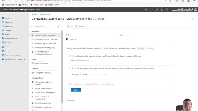 Enable/Setup Microsoft Store for Business in Intune - Create your own Intune lab (7/15) смотреть онлайн