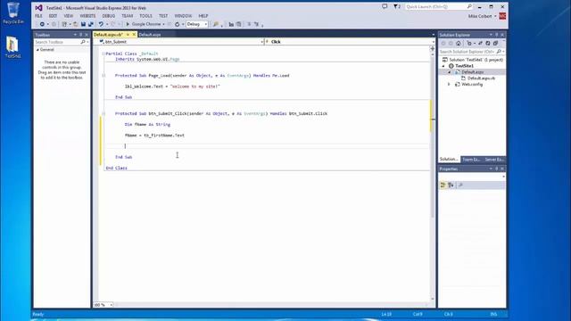 Microsoft Visual Studio Express 2013 for the Web - Postback смотреть онлайн